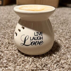 Live Laugh Love wax melts burner for tea lite candles